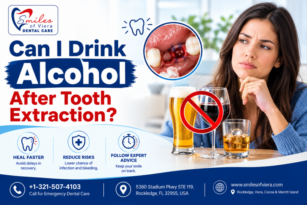 Can I Drink Alcohol After Tooth Extraction?